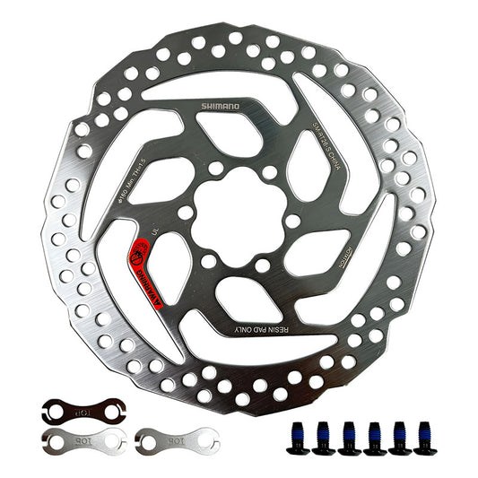 Disco Rotor Shimano Sm- Rt26 6 Tornillos 160mm Plateado