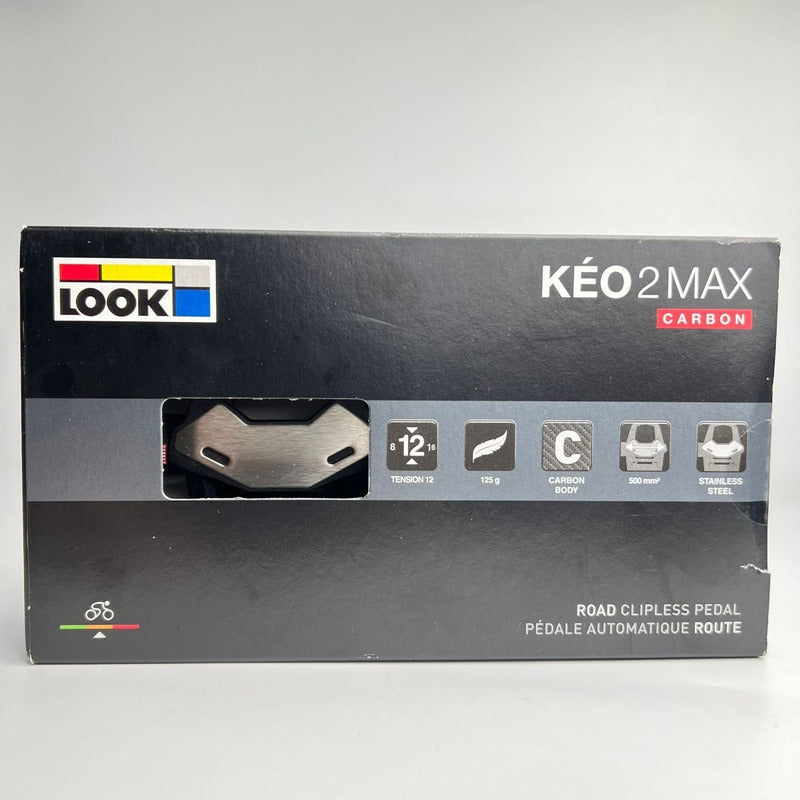 Pedales Para Bicicleta Ruta Look Keo 2 Max Carbón Ciclismo Negro