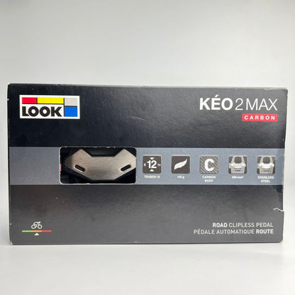Pedales Para Bicicleta Ruta Look Keo 2 Max Carbón Ciclismo Negro