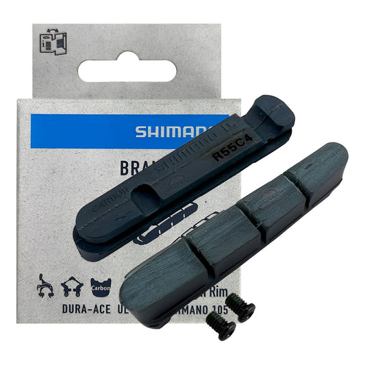 Taco Borrador Shimano R55c4 Ultegra Zapata Rin Carbono Ruta Negro