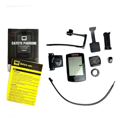 Velocímetro Bicicleta Inalambrico Cateye Padrone Ruta Mtb   Negro