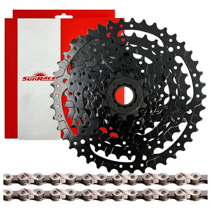 Pacha 8 Velocidades Sunrace M680. 11-42 + Cadena Kmc X8 Mtb Negro
