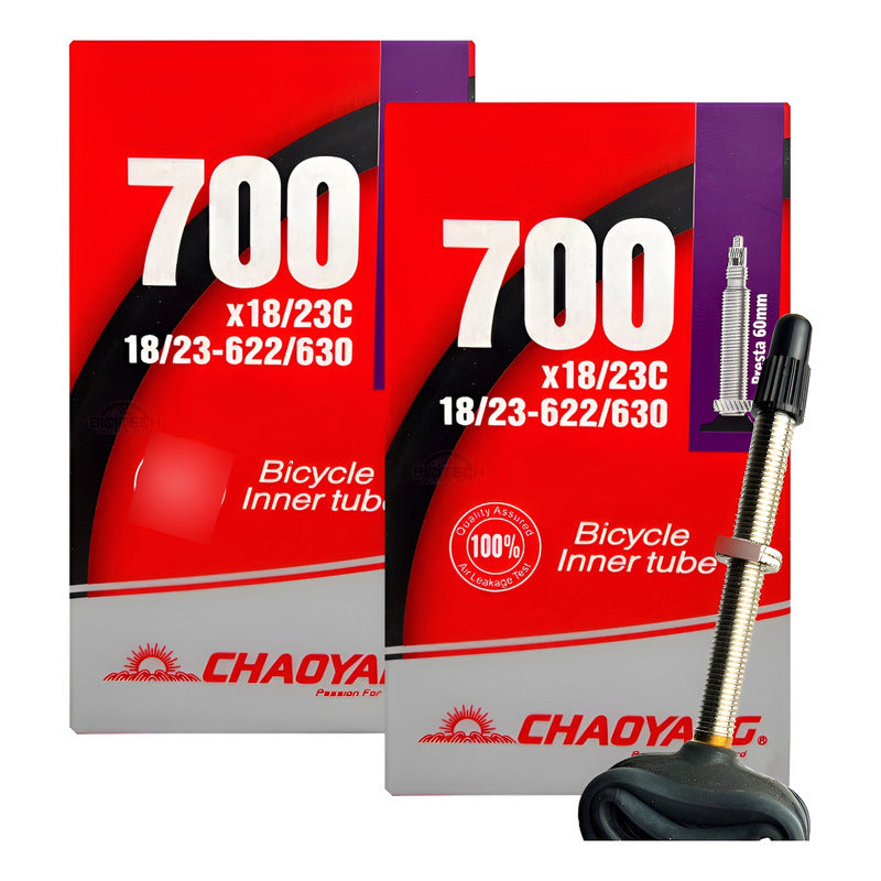 2 Neumáticos Para Bicicleta De Ruta Chaoyang 700x23 60mm F/v Presta