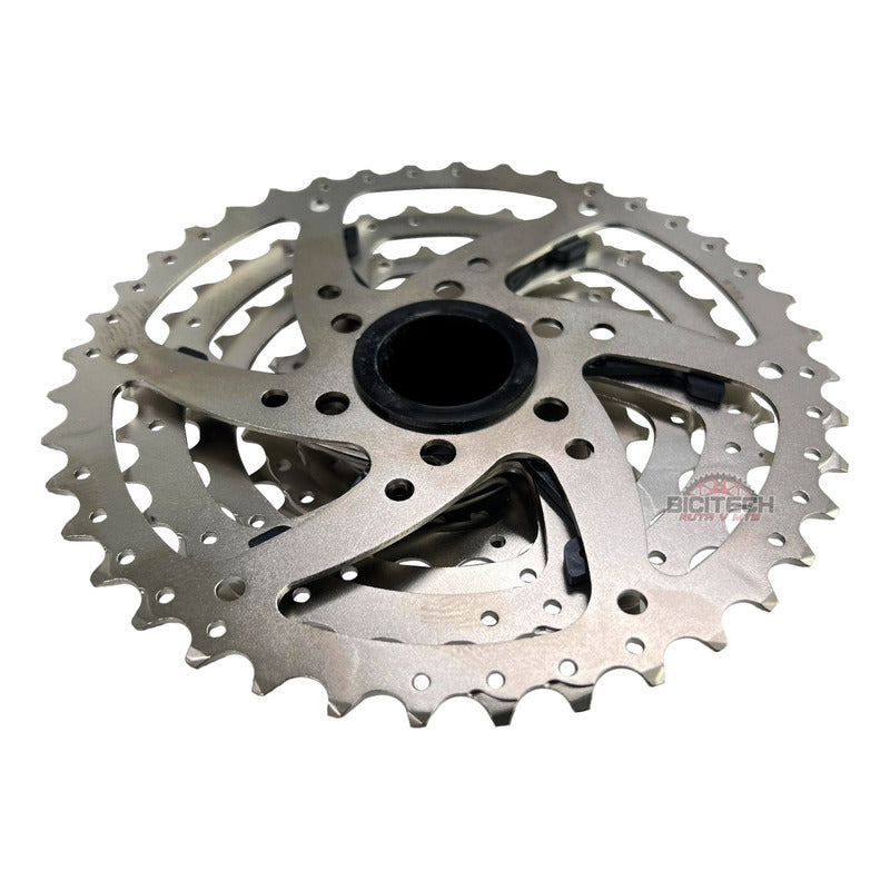 Combo 8 Vel. Pacha Sunrace 11-40 + Cadena Shimano Hg40 Mtb - Plateado - 11 - 40