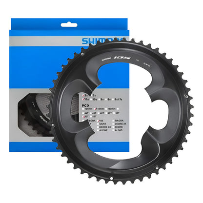 Plato Coronilla Bicicleta Ruta 2x11 Velocidades Shimano 105 R7000 52 Biplato Dientes