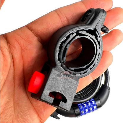 Candado Guaya Gw De Clave Seguro Para Bicicleta Moto Negro