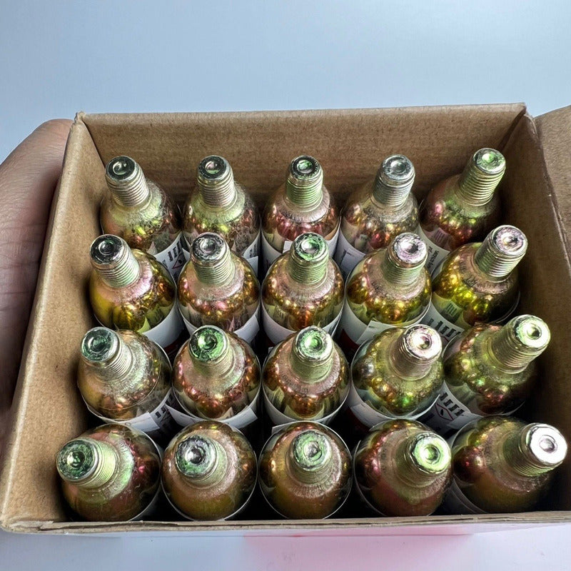 10 Cartuchos Pipeta Co2 Aire Comprimido Zefal 16 Gr Ruta Mtb Gris