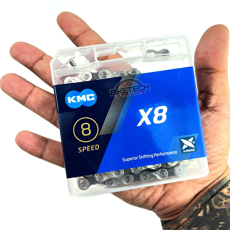 Combo 8v Pacha Shimano Hg51 11-32 Cassette + Cadena Kmc X8 Plateado 11 32