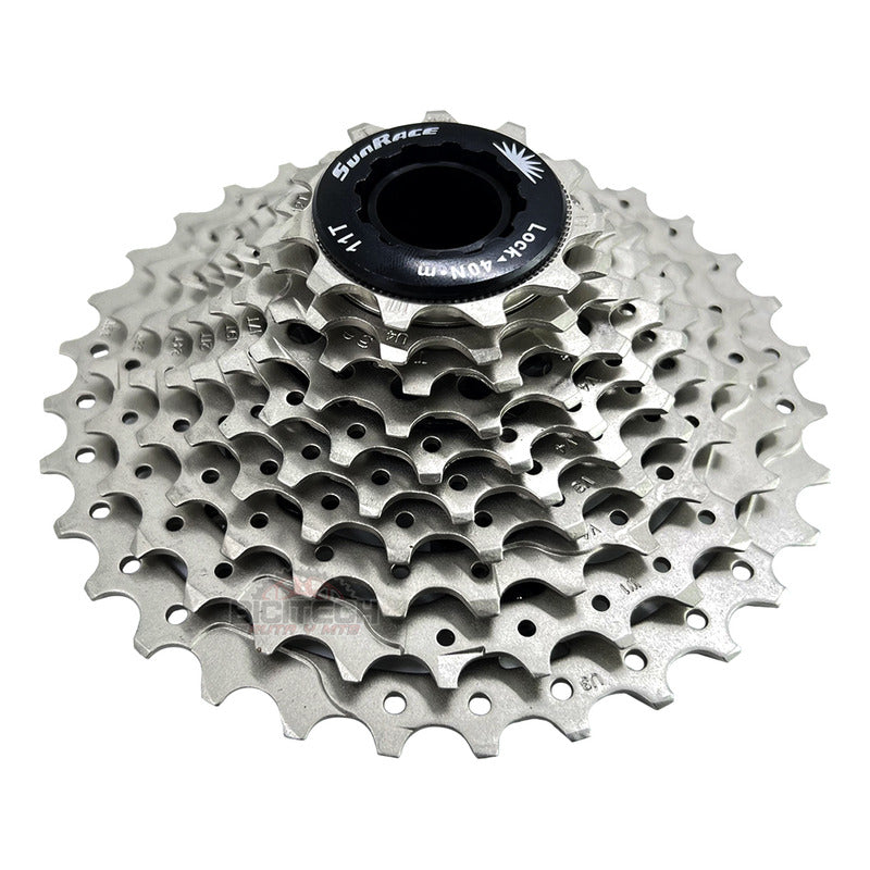 Pacha 10 Vel. Sunrace Ms1 11-34 Ruta + Cadena Shimano Hg54 11 34 Plateado