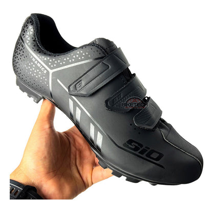 Zapatillas Sio Sm Mtb + Pedales Exustar Pm211-01 Mtb