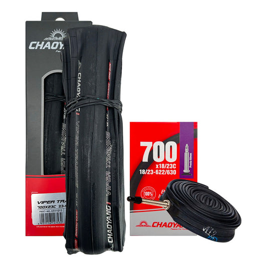 Kit Llanta Ruta Chaoyang Viper 700x23 + Neumático Fv 60mm Negro