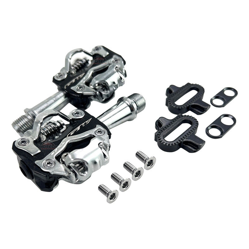 Pedales Mtb Gw Zp 108s Aluminio 9/16 Plateado