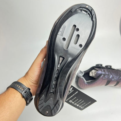 Zapatillas Ciclismo Gw Bicicleta De Ruta Doble Boa Negras