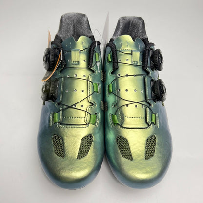 Zapatillas Ciclismo Gw Bicicleta De Ruta Doble Boa Verde