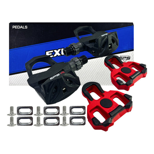 Pedales Exustar De Ruta E-pr4 Color Negro Tipo Look