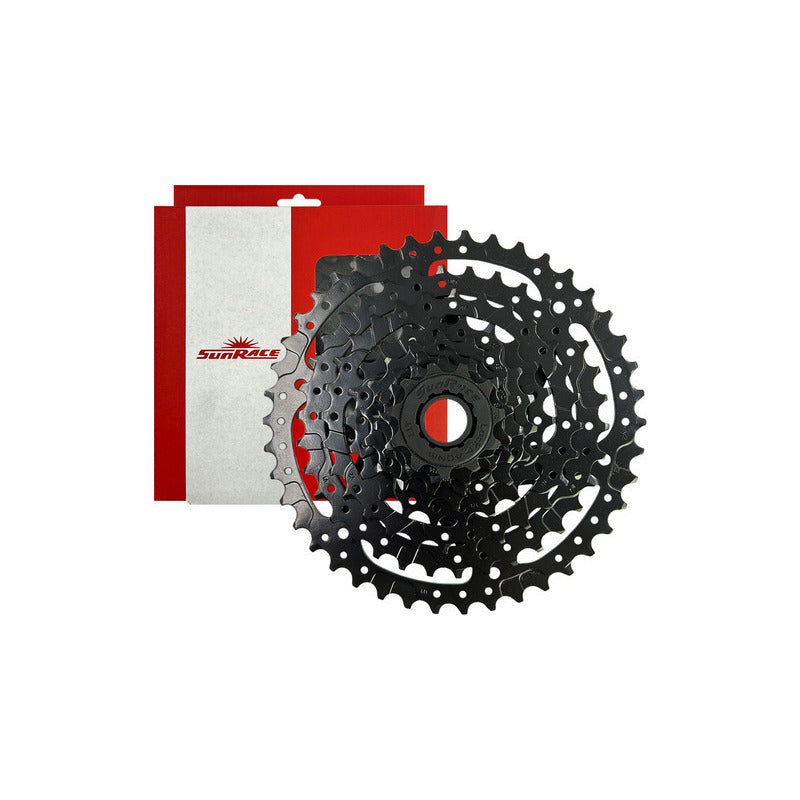 Cassette Pacha Sunrace 8 Velocidades 11-42 Dientes Mtb Acero Negro