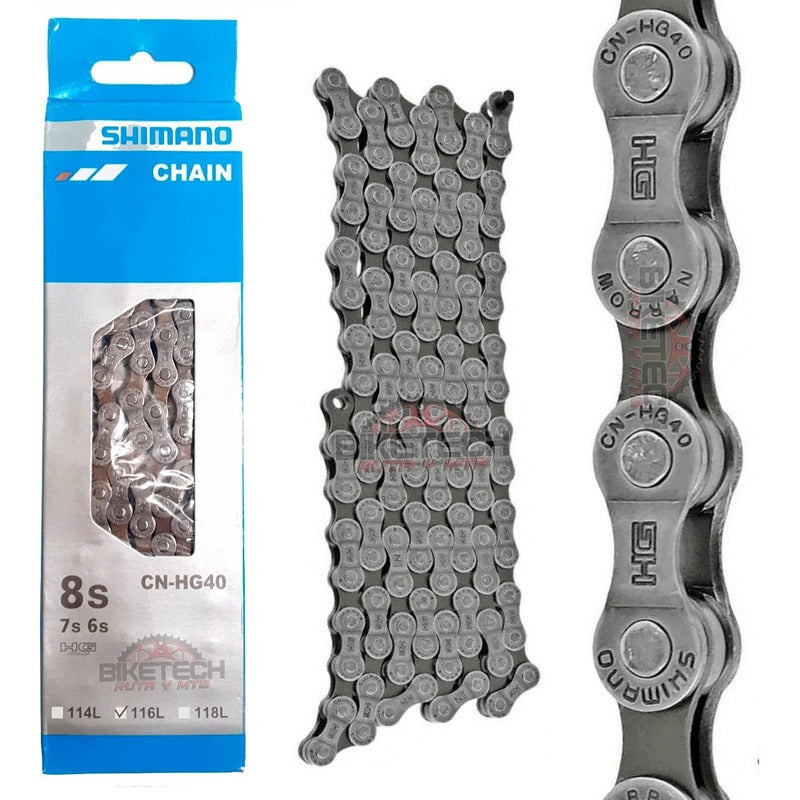 Cadenilla Shimano 8v Hg40 + Pacha Gw 8v Bicicleta Ruta 11-28