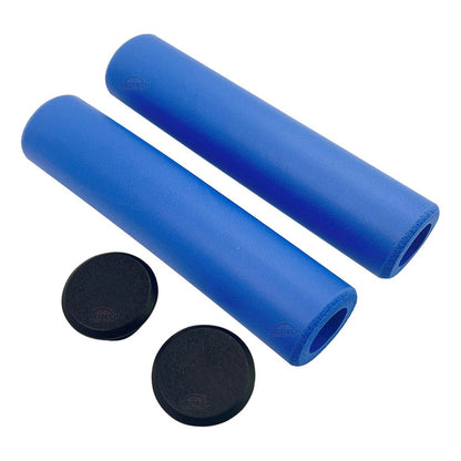 Mangos De Bicicleta Mtb Spark Azul Silicona Puños Cómodos