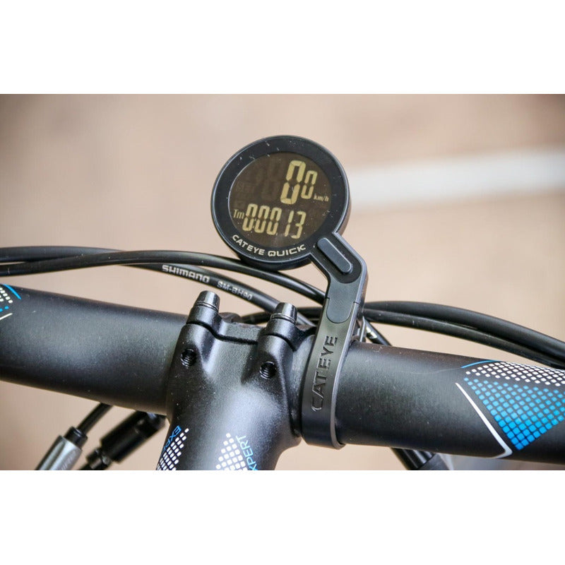 Velocimetro Cateye Cc-rs100w Quick Inalambrico 7 Funciones - Negro