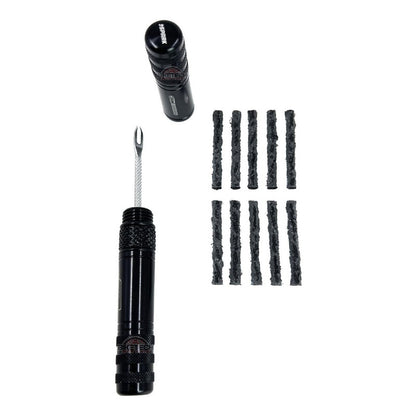 Kit De Reparación Tubeless Spark + Mechas Y Valvula Para C2o Negro