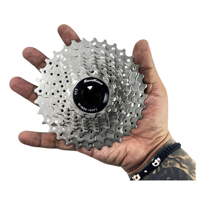 Cassette 10 Velocidades Sunrace Ms1 11-34 Ruta Compatible Sram Shimano Plateado