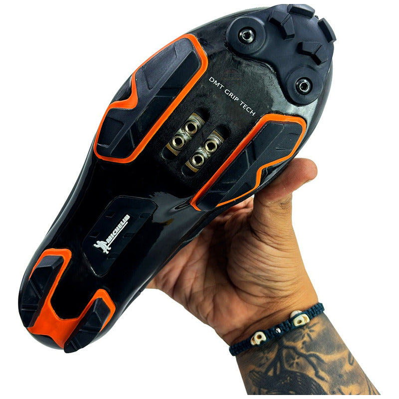 Zapatillas Mtb Dmt Mh1 Negro Doble Boa Suela Carbono Negro 40 Eu Punto 3d