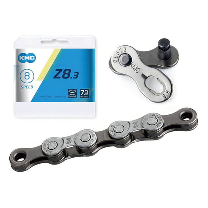 Cadena Kmc Z8.3 Bicicleta 8 Velocidades 116 Links Con Conector Missinglink