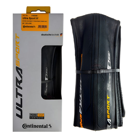 Llantas 700x28 Continental Ultra Sport 3 Plegable  Negro