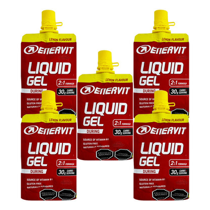 Gel Hidratante Liquid Enervit 60ml X 5 Unidades Limón