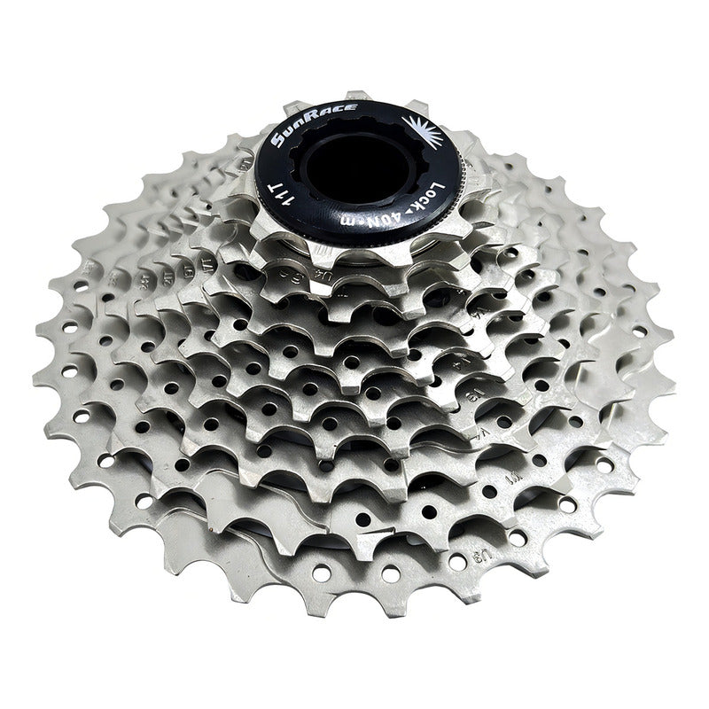 Cassette 10 Velocidades Sunrace Ms1 11-34 Ruta Compatible Sram Shimano Plateado
