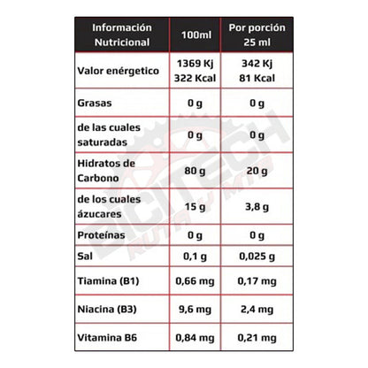 Gel Energético Enervit During Sport 25ml X 6 Unidades Naranja