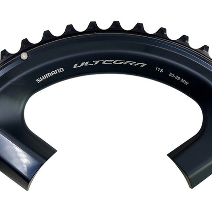 Plato Coronilla 53 T Shimano Ultegra R8000 Biplato 11v Ruta Negro