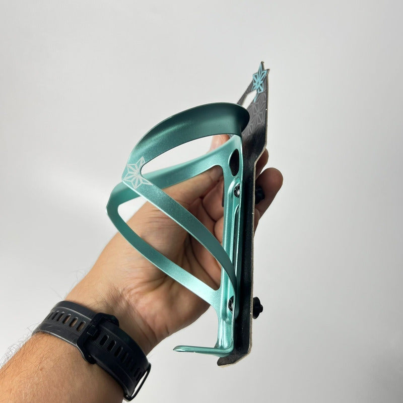 Porta Caramañola Mtb Ruta Ciclismo Supacaz Fly 18g Aluminio Celeste