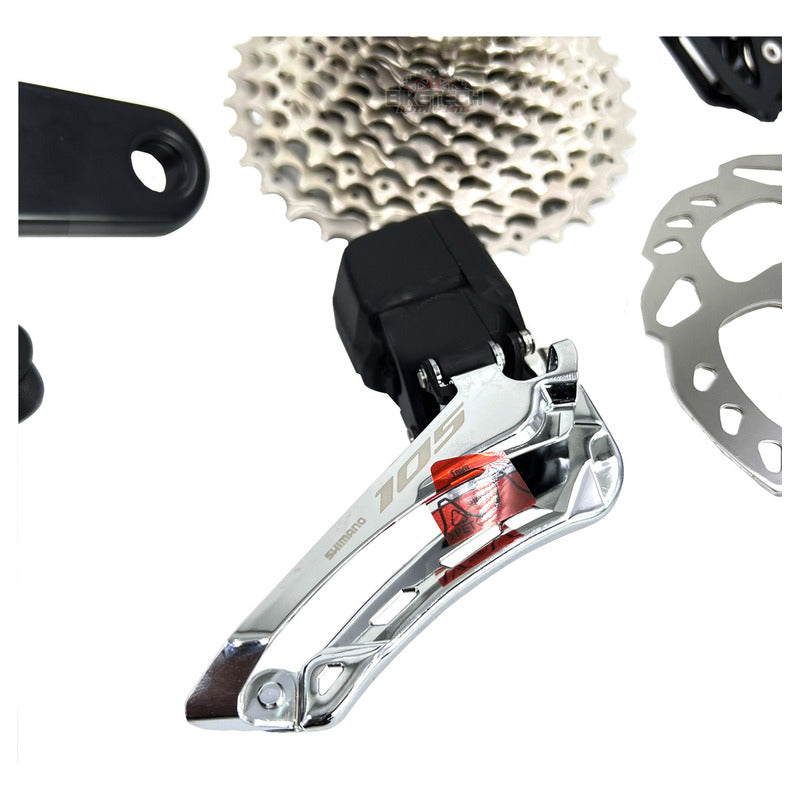 Grupo Shimano Bicicleta De Ruta Di2 Electrónico 105 R7170 12 Velocidades