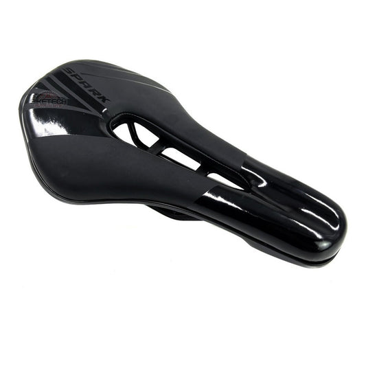 Silla Para Bicicleta Spark Mtb Ruta Antiprostatico En Gel Negro 26.5 Cm 14.2 Cm