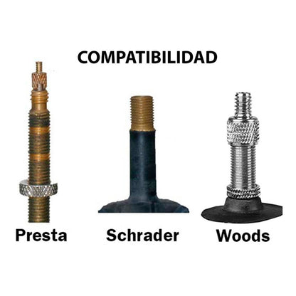 Inflador Aire Bike Parts Original Bicicleta Ruta Mtb 160 Psi Negro