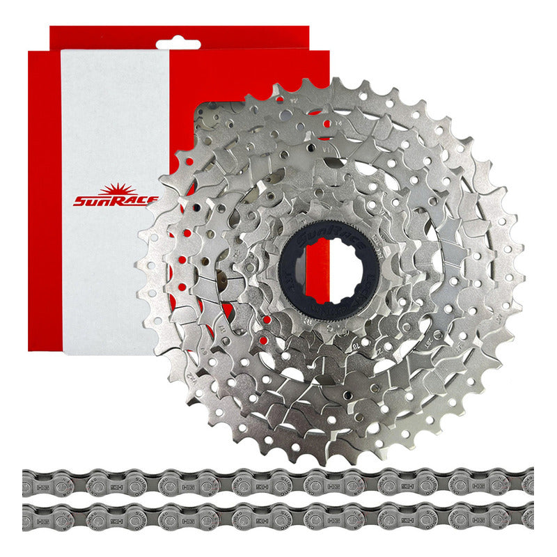 Pacha Sunrace 8 Velocidades M680. 11-42 Mtb Cadena Shimano Hg40