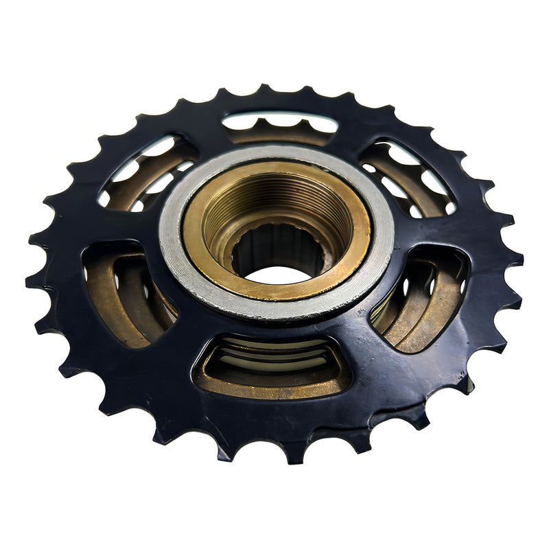 Pacha Sunrace Mf-m2a 6 Velocidades 14-28 Dientes Mtb Rosca Marrón Marrón Oscuro