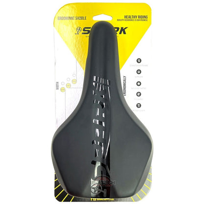 Sillin Para Bicicleta Spark Confort Extra Acolchado 155mm Negro 26.5 Cm 15.5 Cm