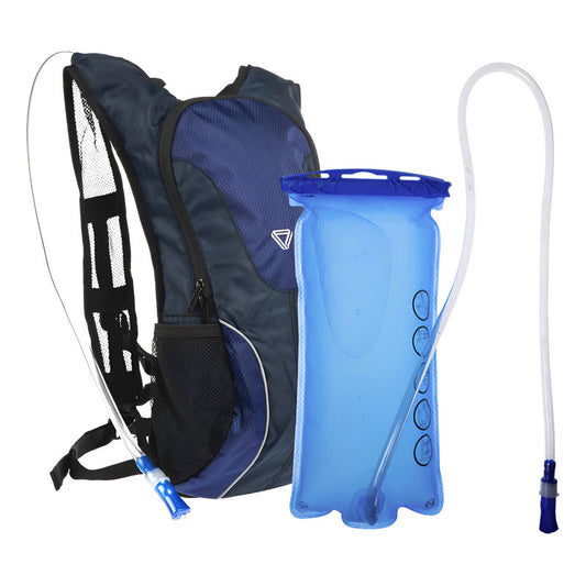 Bolso Morral Ciclismo Gw Hidratación Negro Azul 2 Litros Todoterreno