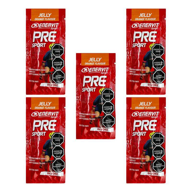 Gel Enervit Pre Sport 45ml X 5 Unidades Naranja