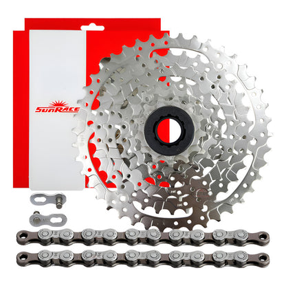 Pacha 8 Velocidades Sunrace M680. 11-42 Mtb+ Cadena Kmc Z8 - Plateado - 11 - 42