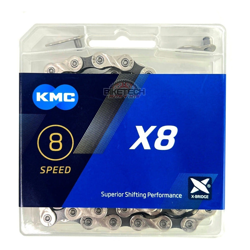 Combo 8 Velocidades Pacha Gw 11-40 Cassette + Cadena Kmc X8 - Gris - 11 - 40