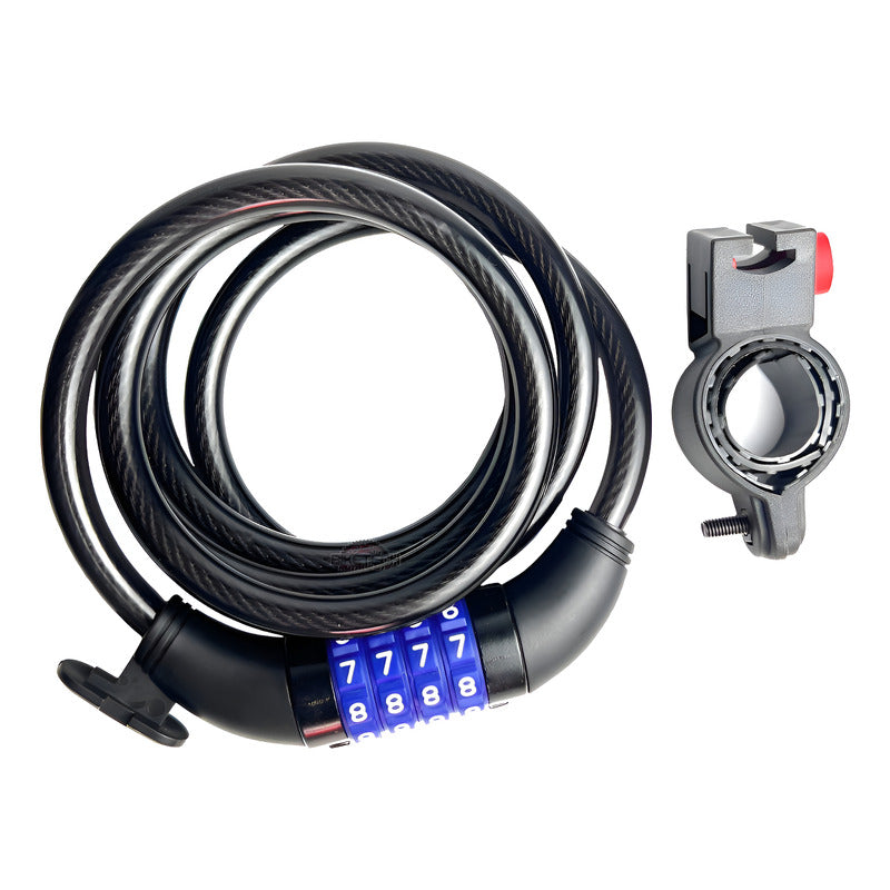 Candado Guaya Gw De Clave Seguro Para Bicicleta Moto Negro