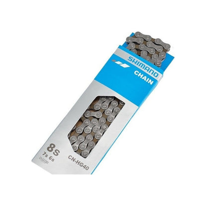 Cadena De Bicicleta Shimano Hg40 8v 116 Eslabones Quick Link