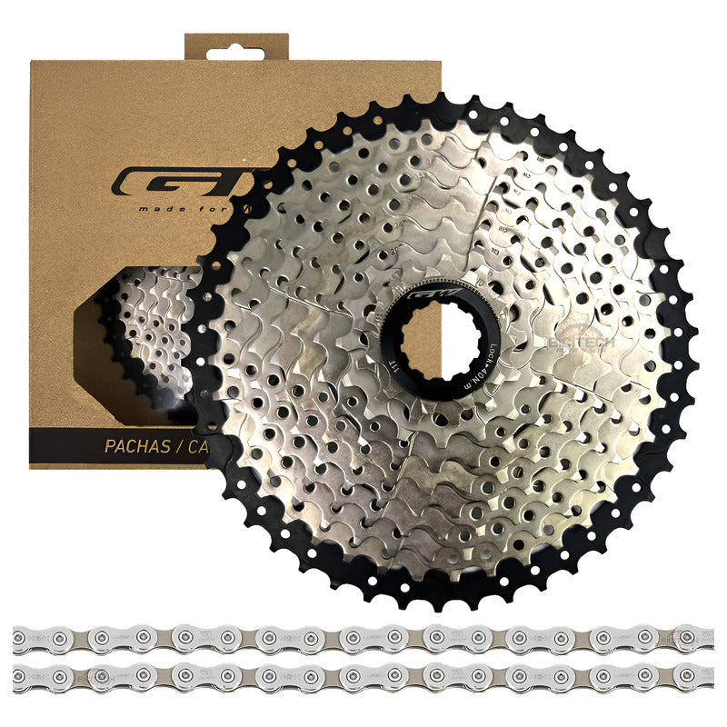 Pacha Mtb 10v Gw 11-46 + Cadena 10v Shimano 10 Velocidades Gris 11 46