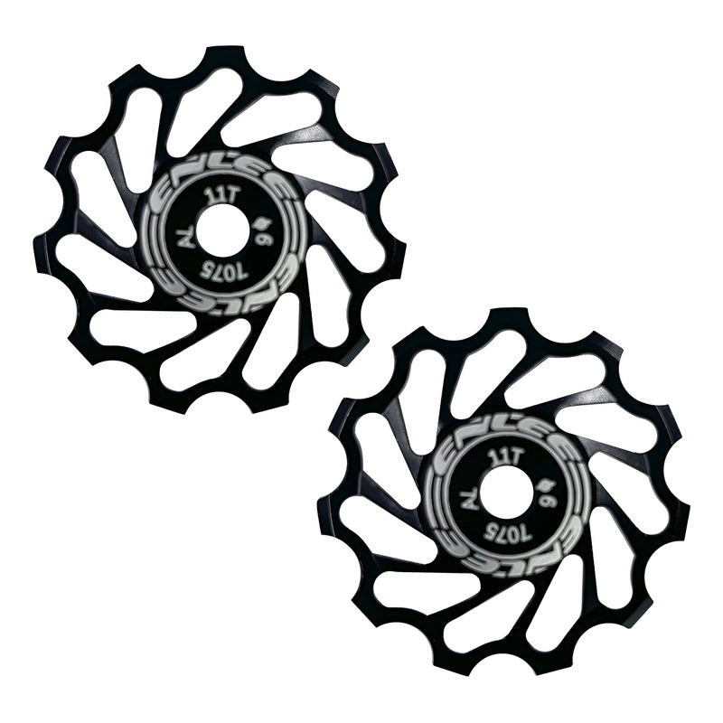 Rodajas Roldanas Tensor Enlee 7075 Rodamiento Sellado 11 T Negro