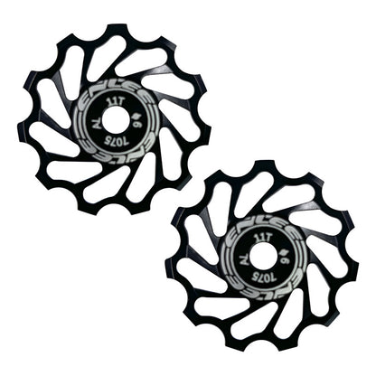 Rodajas Roldanas Tensor Enlee 7075 Rodamiento Sellado 11 T Negro