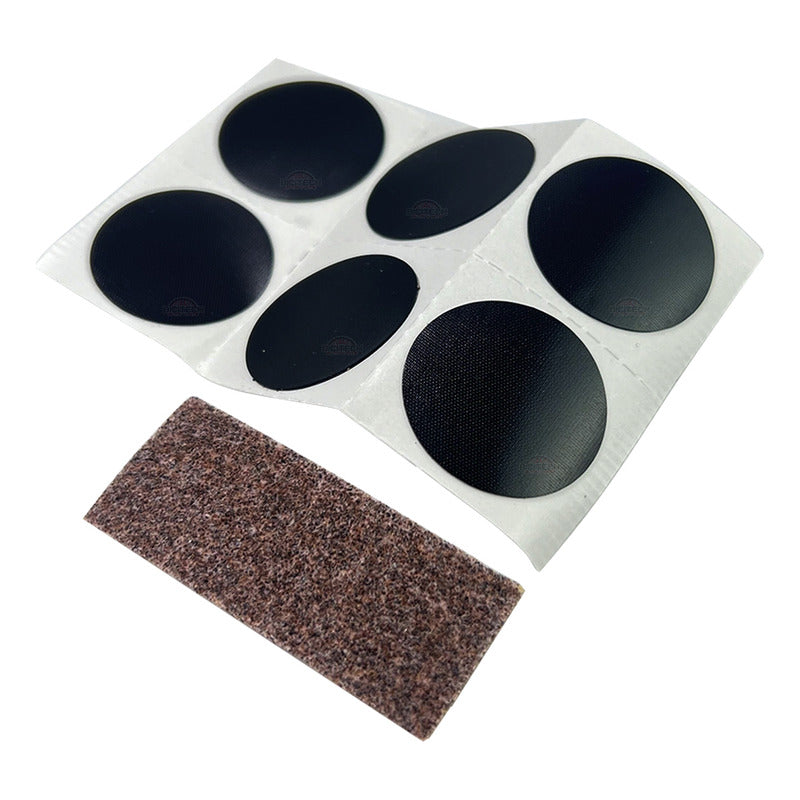 Kit Desvare Inflador Gw 2f + Parches Super B Autoadhesivo Negro
