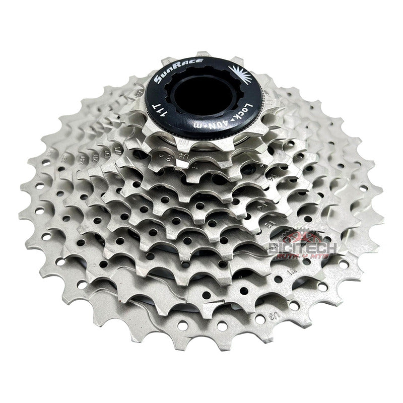 Pacha 10 Velocidades Sunrace Rs1 11-32 + Cadena Shimano Hg54 Plateado